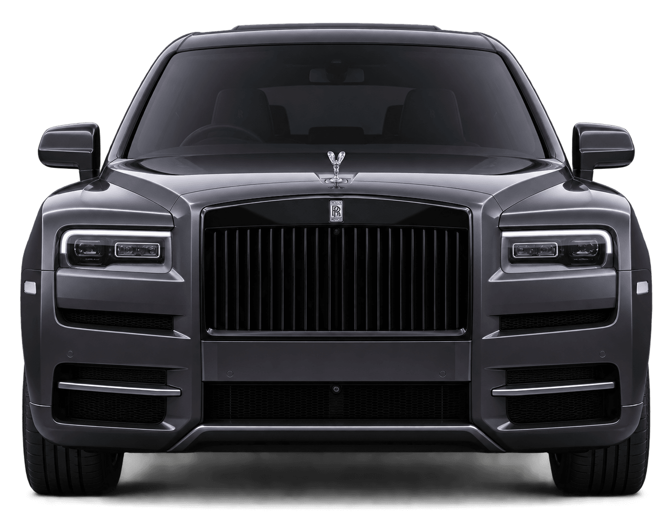 Rolls-Royce Cullinan 2024 front view in grey
